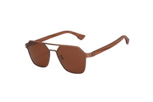 Поляризованные солнцезащитные очки с металлической оправой для мужчин Trendy 8039 C2 55-17, бронзовые цена и информация | Солнцезащитные очки для мужчин | 220.lv