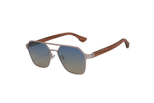 Поляризованные солнцезащитные очки с металлической оправой для мужчин Trendy 8039 C4 55-17, серебристые цена и информация | Солнцезащитные очки для мужчин | 220.lv