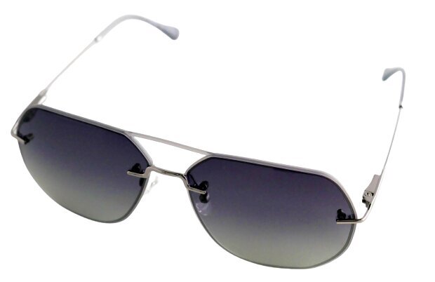 Polarizētas Saulesbrilles Ar Metāla Rāmīti Vīriešiem Trendy SP126 C4 58-15, Sudraba & Caurspīdīgas Krāsas cena un informācija | Saulesbrilles  vīriešiem | 220.lv