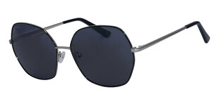 Солнцезащитные очки с металлической оправой для женщин Icone GF 101 C1 60-16, черные & серебристые цена и информация | Женские солнцезащитные очки | 220.lv