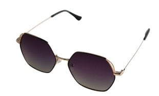 Солнцезащитные очки с металлической оправой для женщин Icone ST 108 C1 54-16, черные & серебристые цена и информация | Женские солнцезащитные очки | 220.lv