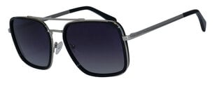 Солнцезащитные очки с металлической оправой для мужчин Icone GF 102 C2 59-19, серебристые & черные цена и информация | Солнцезащитные очки для мужчин | 220.lv