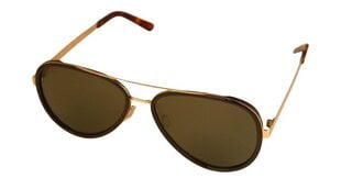 Солнцезащитные очки с металлической оправой для мужчин Icone ST 104 C1 57-16, коричневые & золотые цена и информация | Солнцезащитные очки для мужчин | 220.lv