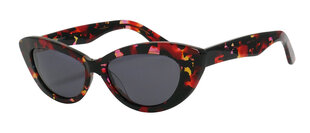 Солнцезащитные очки для женщин One Wolf UF 113 2 53-16, черные & красные цена и информация | Женские солнцезащитные очки | 220.lv