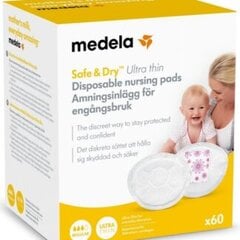 Vienreizlietojami krūštura ieliktņi Medela, 60 gab. цена и информация | Товары для кормления | 220.lv