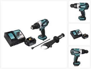 Аккумуляторный шуруповерт Makita DHP 458 RG1 цена и информация | Шуруповерты, дрели | 220.lv