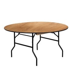 Apaļš koka galds Tonro, 120 cm cena un informācija | Dārza galdi | 220.lv