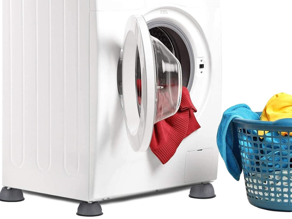 Pretvibrācijas gumijas paliktņi veļas mašīnas kājām, 4 gab. цена и информация | Lielās sadzīves tehnikas piederumi | 220.lv