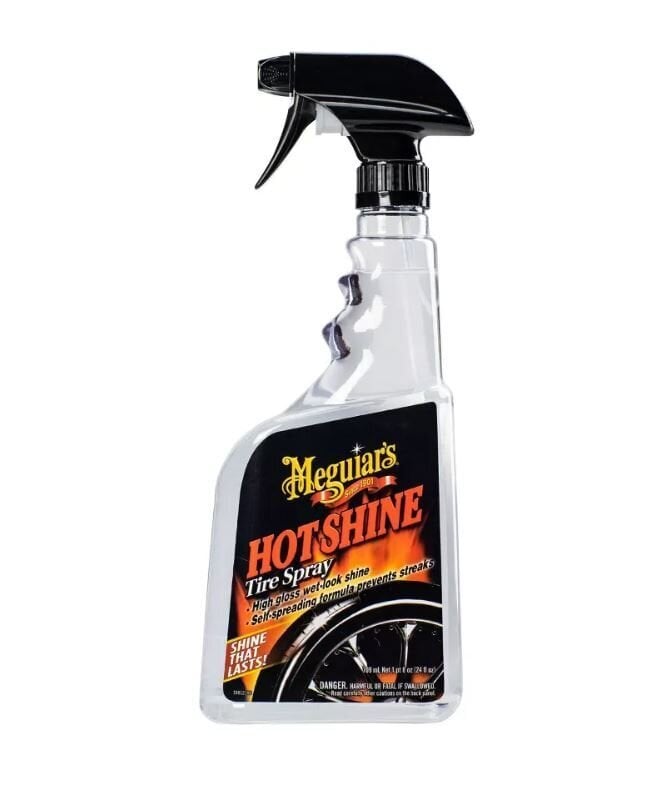 Riepu spīduma atjaunotājs Meguiars Hot Shine Tire Spray, 709 ml cena un informācija | Auto ķīmija | 220.lv
