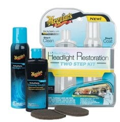 Набор для ручной полировки пластиковых фар Meguiars Headlight Restoration G2000 цена и информация | Автохимия | 220.lv