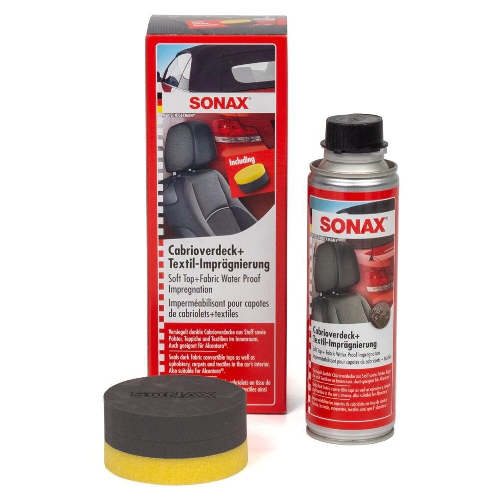 Sonax kabrioleta jumta un tekstila impregnants, 250 ml cena un informācija | Auto ķīmija | 220.lv