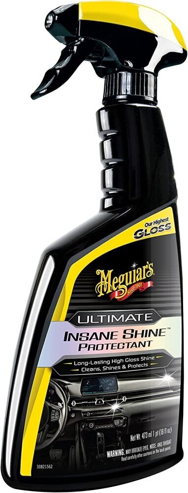 Plastmasas kopšanas līdzeklis Meguairs Ultimate Insane Shine Protectant, 473 ml cena un informācija | Auto ķīmija | 220.lv