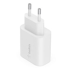 Сетевая зарядка Belkin Boost Charge USB-C PD 3.0 PPS 25W белая цена и информация | Зарядные устройства для телефонов | 220.lv