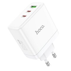 Lādētājs Hoco N30 PD65W 2xType-C/1xUSB-A balts cena un informācija | Lādētāji un adapteri | 220.lv