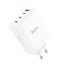 Lādētājs Hoco N31 PD100W 3xType-C/1xUSB-A balts цена и информация | Зарядные устройства для телефонов | 220.lv