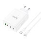 Lādētājs Hoco N31 PD100W 3xType-C/1xUSB-A + Type-C balts cena un informācija | Lādētāji un adapteri | 220.lv