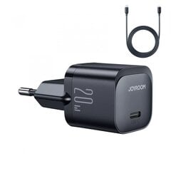 Сетевая зарядка Joyroom JR-TCF02 Type-C PD20W + Lightning 1.0m черная цена и информация | Зарядные устройства для телефонов | 220.lv