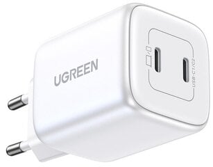 Lādētājs Ugreen CD294 Nexode GaN 2xUSB-C 45W balts цена и информация | Зарядные устройства для телефонов | 220.lv