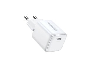 Сетевая зарядка Ugreen CD319 Nexode GaN USB-C 30W белая цена и информация | Зарядные устройства для телефонов | 220.lv