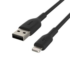 USB кабель Belkin Boost Charge USB-A to Lightning 2.0m черный цена и информация | Кабели для телефонов | 220.lv