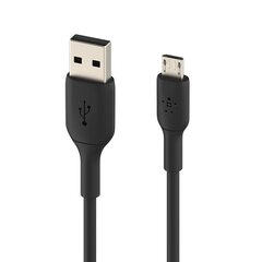 USB kabelis Belkin Boost Charge USB-A to MicroUSB 1.0m melns cena un informācija | Savienotājkabeļi | 220.lv