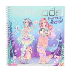 TOPModel Krāsojamā grāmata Dress Me Up Mermaid ar uzlīmēm radošām nodarbēm цена и информация | Книжки - раскраски | 220.lv