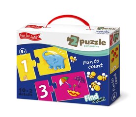 Divdaļu puzles— Jautri skaitīt cena un informācija | Attīstošās rotaļlietas | 220.lv