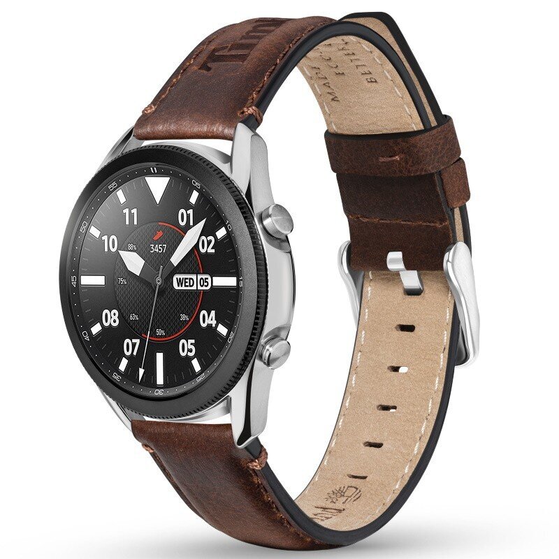 Pulksteņa siksniņa Timberland Strap Barnesbrook L Brown Leather 22 mm TDOUL0000706 cena un informācija | Sieviešu pulksteņi | 220.lv