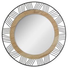 Dekoratīvs spogulis metāla rāmī Ø 45 cm, Atmosphera cena un informācija | Spoguļi | 220.lv