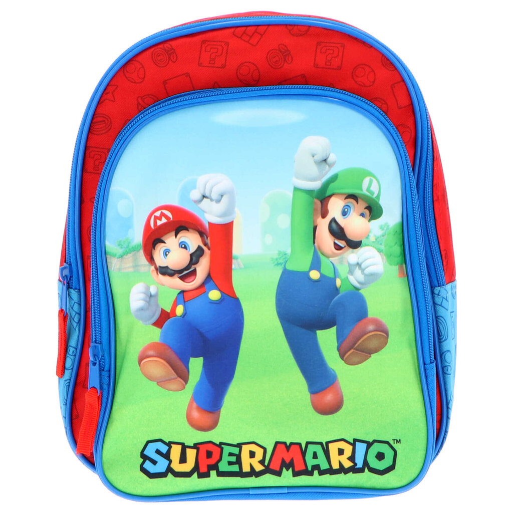 Bērnu mugursoma Super Mario Luigi, krāsaina cena un informācija | Skolas somas | 220.lv