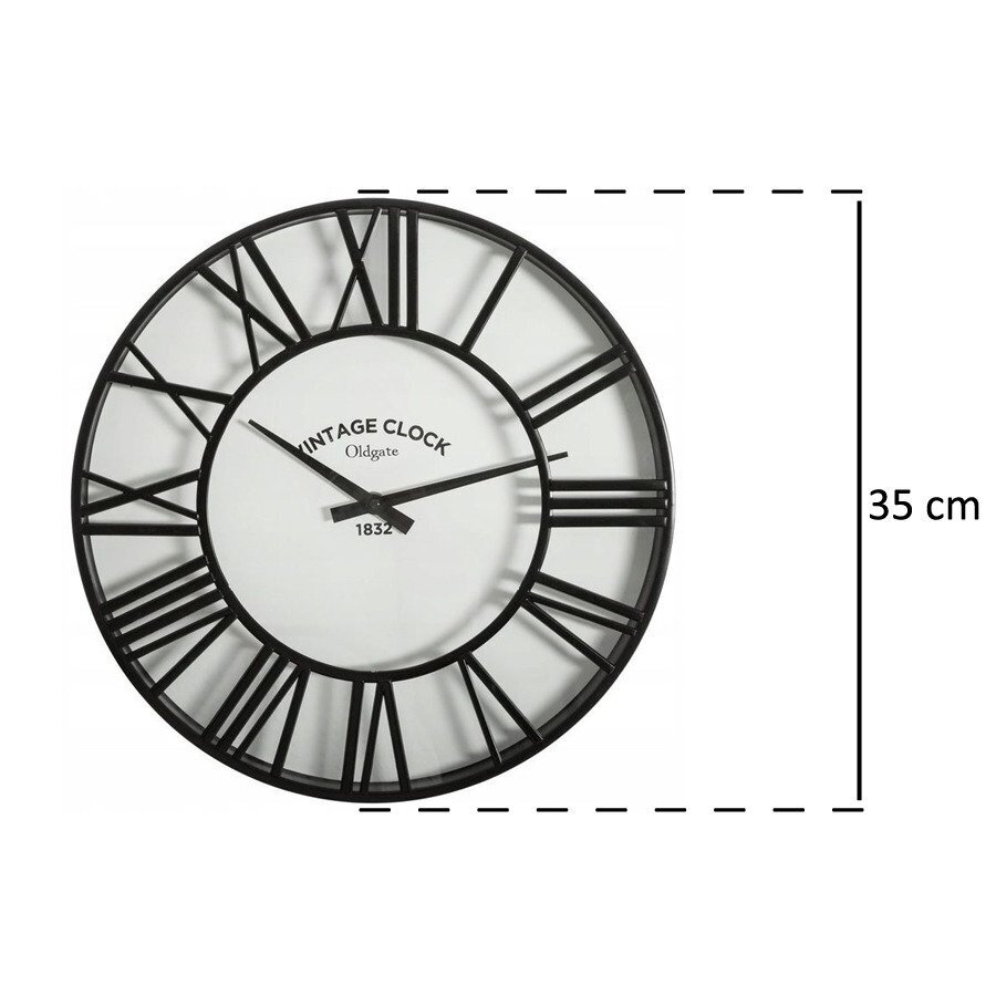 Sienas pulkstenis ar romiešu numuriem Ø 35 cm, Atmosphera цена и информация | Pulksteņi | 220.lv