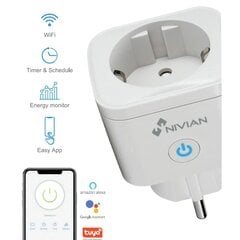 Умная розетка Nivian 4XNVS-SOCKETF-W2 цена и информация | Электрические выключатели, розетки | 220.lv