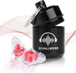 Schallwerk ® Женщины+ | Ненужные затычки для защиты слуха - укороченные затычки - увлажняйте шум и получайте качество звука - прозрачные затычки для ушей - Затычки для ушей, подходящие для музыки, фестиваля, работы и обучения цена и информация | Защита лица и головы | 220.lv