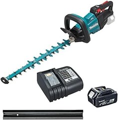 Аккумуляторный кусторез Makita DUH 502 SF 18 В 50 см, с аккумулятором и зарядным устройством цена и информация | Кусторезы, ножницы для газона | 220.lv