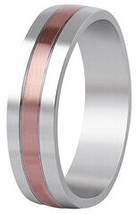 Beneto Двухцветное обручальное кольцо из стали SPP10 цена и информация | Мужские украшения | 220.lv