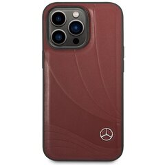 Mercedes MEHCP14L8ROLR iPhone 14 Pro 6.1" melns|melns cietais korpuss Leather Wave Patern cena un informācija | Telefonu vāciņi, maciņi | 220.lv