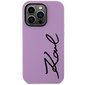 Karl Lagerfeld KLHCN61SKSVGU iPhone 11 | Xr 6.1" violets|violets cietais korpuss Silicone Signature cena un informācija | Telefonu vāciņi, maciņi | 220.lv