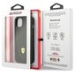 Ferrari FEHCP13MRGOG iPhone 13 6.1" melns|melns cietais korpuss Leather Curved Line cena un informācija | Telefonu vāciņi, maciņi | 220.lv