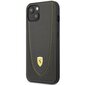 Ferrari FEHCP13MRGOG iPhone 13 6.1" melns|melns cietais korpuss Leather Curved Line cena un informācija | Telefonu vāciņi, maciņi | 220.lv