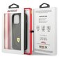 Ferrari FEHCP13LRGOG iPhone 13 Pro | 13 6.1" melns|melns cietais korpuss Leather Curved Line cena un informācija | Telefonu vāciņi, maciņi | 220.lv