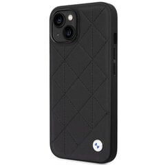 Korpuss BMW BMHCP14S22RQDK iPhone 14 6.1" melns|melns Leather Quilted цена и информация | Чехлы для телефонов | 220.lv