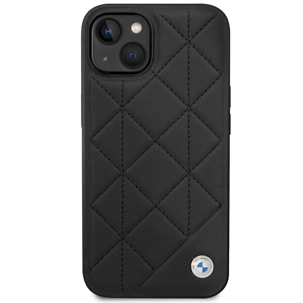 Korpuss BMW BMHCP14S22RQDK iPhone 14 6.1" melns|melns Leather Quilted цена и информация | Telefonu vāciņi, maciņi | 220.lv