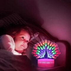3D LED nakts lampa Whatook cena un informācija | Lampas bērnu istabai | 220.lv