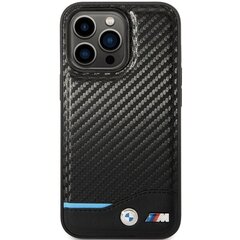 Etui BMW BMHCP13X22NBCK iPhone 13 Pro Max 6.7" czarny|black hardcase Leather Carbon цена и информация | Чехлы для телефонов | 220.lv