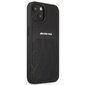 AMG AMHCP13MOSDBK iPhone 13 6.1" melns|melns cietais korpuss Leather Curved Lines cena un informācija | Telefonu vāciņi, maciņi | 220.lv