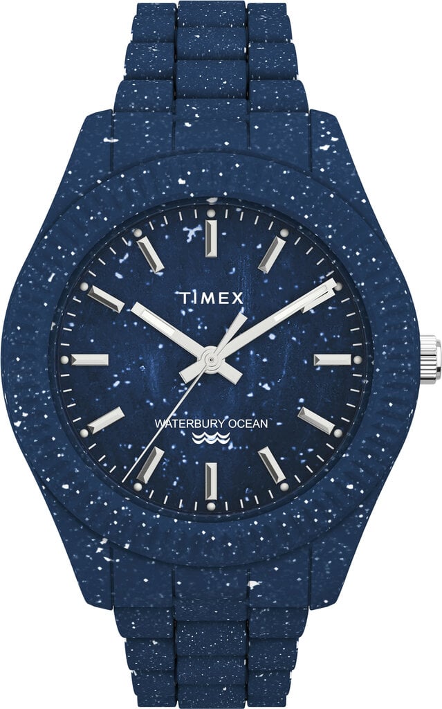 Timex Waterbury Ocean 42mm Pārstrādātas plastmasas rokassprādzes pulkstenis TW2V37400 cena un informācija | Vīriešu pulksteņi | 220.lv