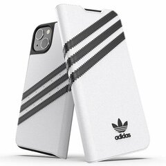 Adidas OR Booklet Case PU iPhone 13 6,1" melns-balts|melns-balts 47092 cena un informācija | Telefonu vāciņi, maciņi | 220.lv