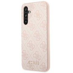 Guess GUHCSA54G4GFPI A54 A546 różowy|pink hard case 4G Metal Gold Logo cena un informācija | Telefonu vāciņi, maciņi | 220.lv