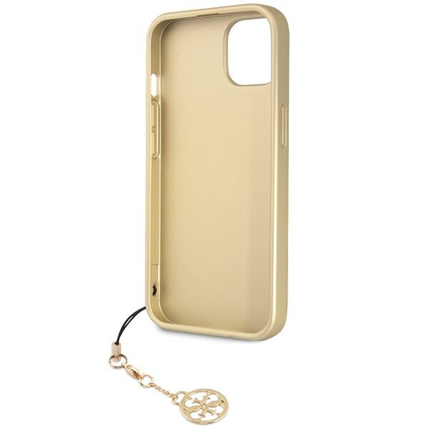 Guess GUHCP14SGF4GGR iPhone 14 6.1" pelēks|pelēks cietais korpuss 4G Charms Collection cena un informācija | Telefonu vāciņi, maciņi | 220.lv