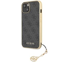 Guess GUHCP14SGF4GGR iPhone 14 6.1" szary|grey hardcase 4G Charms Collection цена и информация | Чехлы для телефонов | 220.lv